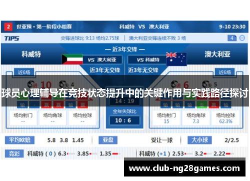 球员心理辅导在竞技状态提升中的关键作用与实践路径探讨