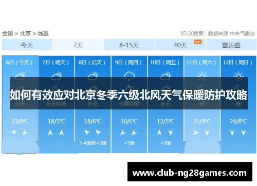 如何有效应对北京冬季六级北风天气保暖防护攻略